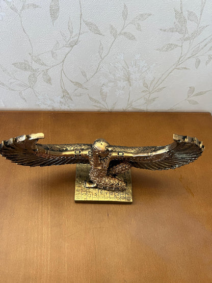 Egyptian Maat Statue with Open Wings, Ancient Egypt Maat Sculpture, Egyptian Winged Maat Figurine, Egyptian Mythology Statue of Maat, Maat Sculpture, Maat Statue, Maat Decor