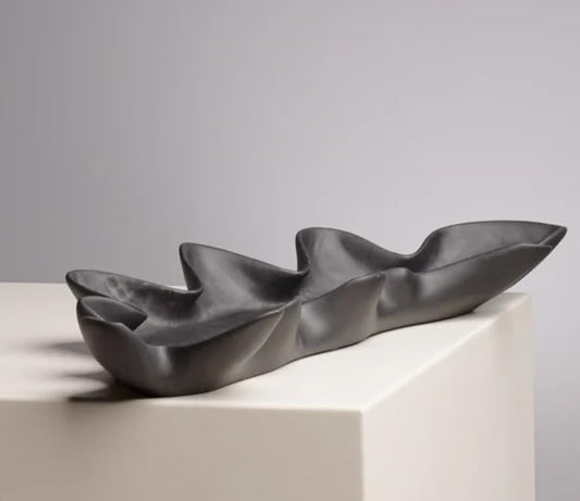 Wavy Edge Decorative Tray Set, Wavy Edge Tray, Modern Decorative Bowl, Unique Centerpiece Tray, Stylish Catch All Tray, Wavy Design Bowl, Modern Art Decor, Wavy Art Decor
