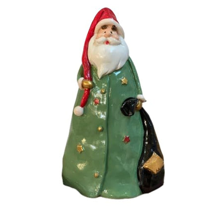 Christmas Santa Statue, Hand-Painted Santa Claus figurine, Christmas Decor, Christmas Holiday Decor, Christmas Santa Sculpture, Santa Decor, Christmas Santa Decor