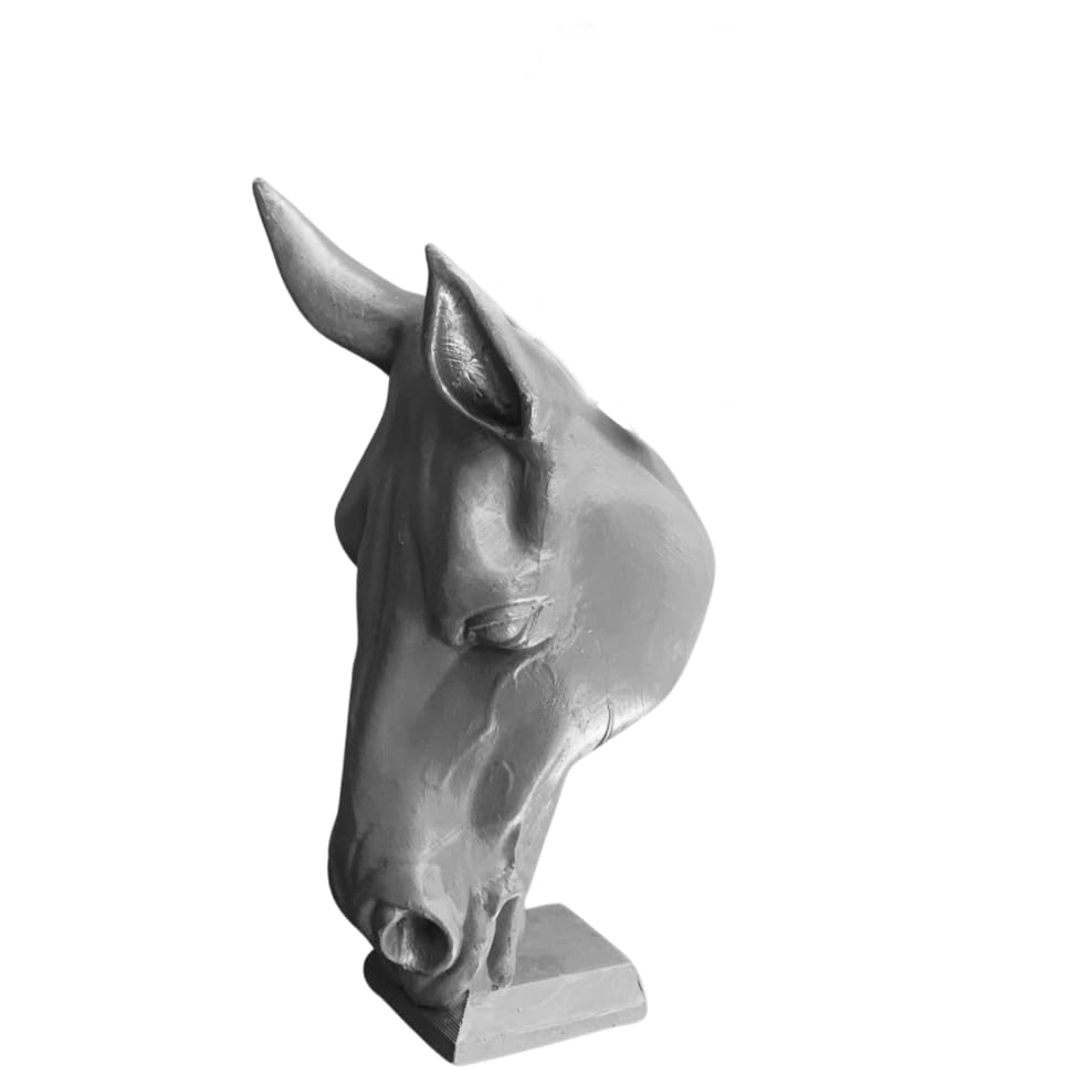 Horse Head Sculpture Vase, Unique Equestrian Planter, Horse Lover Gift, Horse Head Vase Decor, Horse Shaped Planter, Polyester Horse Vase