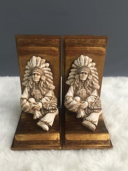 Handgefertigtes Indianer Häuptling Buchsends Set, Indianer Häuptling Buchsends, Polyester Buchsend Set, Indianer Häuptling Buchsends, Einzigartiges Buchsends Geschenk