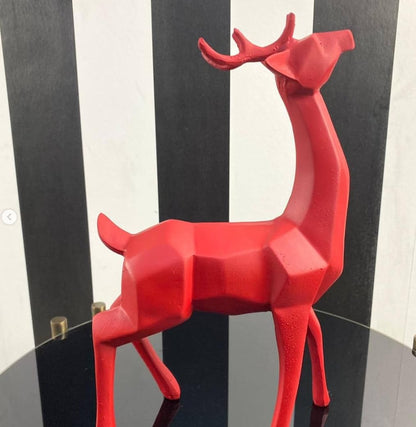 Modern Cubic Deer Statue, Geometric Deer Sculpture, Cubic Deer Statue, Cubic Deer Sculpture, Geometric Reindeer Decor, Cubic Reindeer Statue