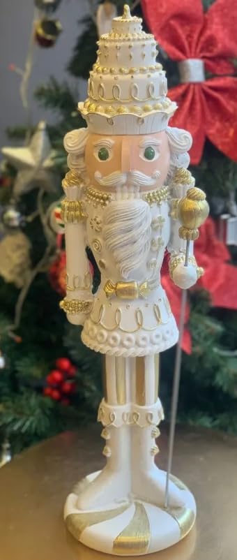 Christmas Nutcracker Soldier Figurine, Colorful Nutcracker Soldier, Festive Nutcracker Statue, Soldier Pastry Maker, Nutcracker Sculpture, Nutcracker Figurine, Nutcracker Soldier Sculpture