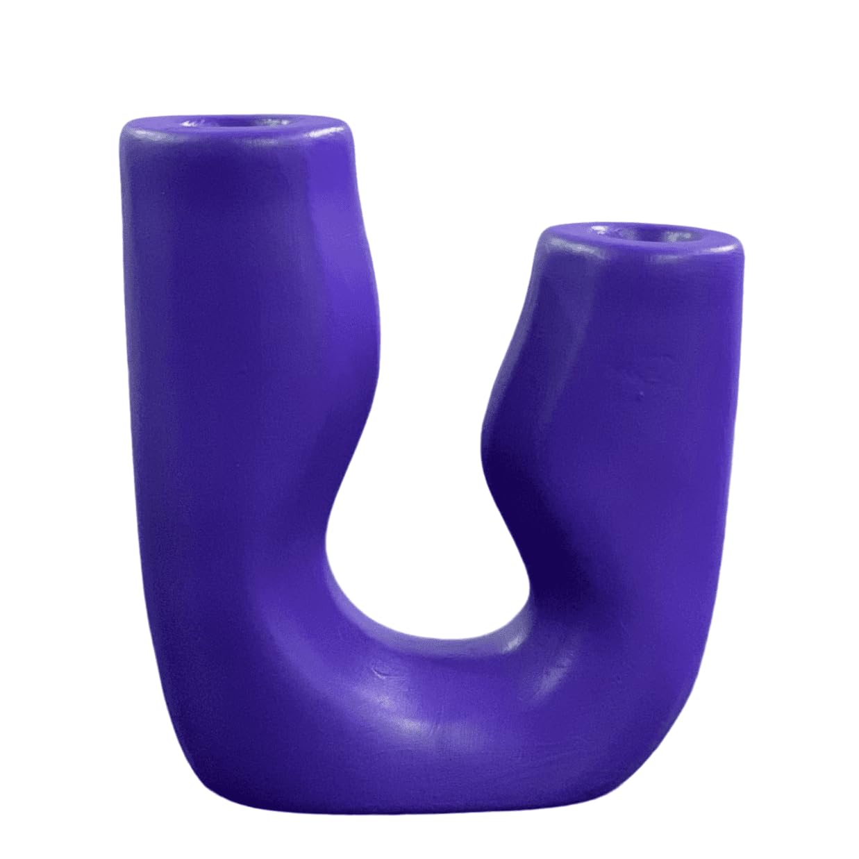 Modern Abstract Ceramic Candle Holder, Unique Candle Holder, Tabletop Candle Stand, Stylish Candle Holder Decor, Sculptural Candle Holder, Abstract Candle Holder, U Candle Holder