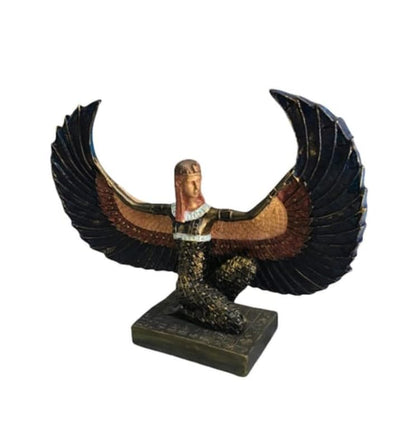 Egyptian Maat Statue with Open Wings, Ancient Egypt Maat Sculpture, Egyptian Winged Maat Figurine, Egyptian Mythology Statue of Maat, Maat Sculpture, Maat Statue, Maat Decor