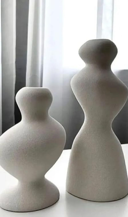 Modern Polyester Candle Holder, Minimalist Candlestick, Nordic Style Candle Holder, Polyester Candle Holder, Handmade Candle Holder
