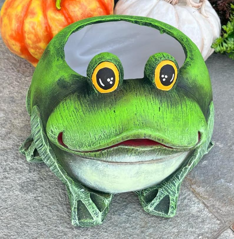 Frog Planter Pot, Frog Shaped Flower Pot Planter, Frog Planter for Indoor, Frog Vase, Frog Themed Vase, Gift For Frog Lovers, Frog Plant Pot