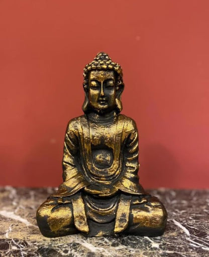 Meditating Buddha Statue, Polyester Buddha Figurine, Small Buddha Sculpture, Buddha Statue in Meditation Pose, Buddha Sculpture