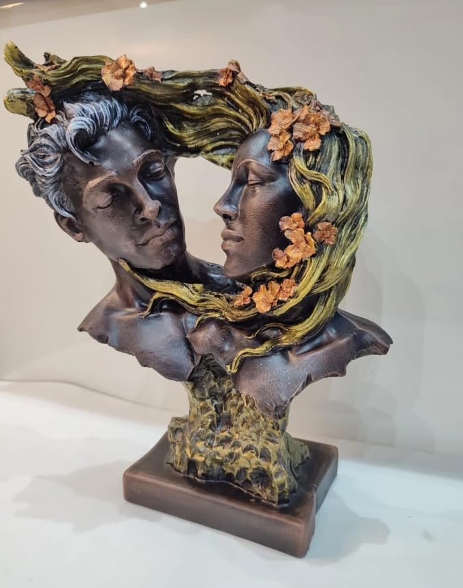 Couple Love Figurine, Romantic Sculpture, Lovers Bust Statue, Valentine’s Day gift, Art Decor Statue, Romantic Gift Idea, Art Decor Statue, Romantic Decor, Love Couple Decor