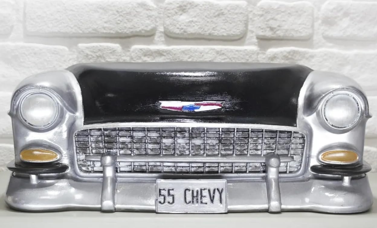 Retro Car Wall Sculpture, Chevrolet Wall Statue, Chevrolet Wall Sculpture, 1955 Chevy Front End Wall Decor, Classic Car Lover Gift, Chevrolet Wall Decor, Chevy Wall Decor