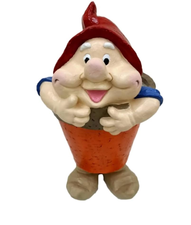 Large Gnome Flower Pot For Garden, Modern Home Garden Plant Pot, Large Polyester Flowerpot, Garden Gnome Decor, Garden Gnome Vase, Gnome Vase, Polyester Flowerpot, Gnome Flowerpot