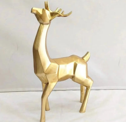 Modern Cubic Deer Statue, Geometric Deer Sculpture, Cubic Deer Statue, Cubic Deer Sculpture, Geometric Reindeer Decor, Cubic Reindeer Statue