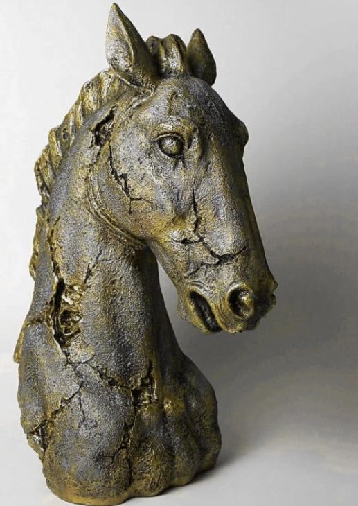 Elegant Horse Head Sculpture, Horse Head Statue, Horse Lover Gift Idea, Luxury Horse Figurine, Modern Equestrian Art, Horse Head Sculpture, Horse Head Decor, Horse Head Figurine