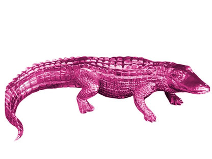 Crocodile Sculpture, Handcrafted Polyester Crocodile Decor, Polyester Crocodile Decor, Alligator Statue, Crocodile Statue for Modern Decor