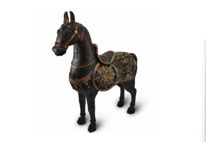 Antique Style Decorative Horse Statue, Ancient Horse Statue, Horse Decor Sculpture, Traditional Horse Statue, Historic Horse Figurine