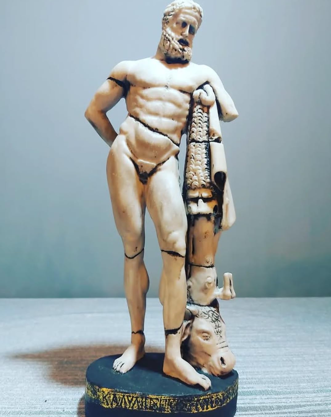 Antike griechische Herkules-Statue, handgemachte Mythologie-Statue, handgemachte Herkules-Skulptur, griechische Mythologie-Herkules-Figur, Herkules-Statue
