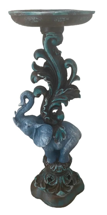 Elephant Candlestick Holder Set of 2, Elephant Candle Holder, Elephant Candlestick, Vintage Elephant Candlestick, Polyester Candle Holder