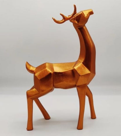 Modern Cubic Deer Statue, Geometric Deer Sculpture, Cubic Deer Statue, Cubic Deer Sculpture, Geometric Reindeer Decor, Cubic Reindeer Statue