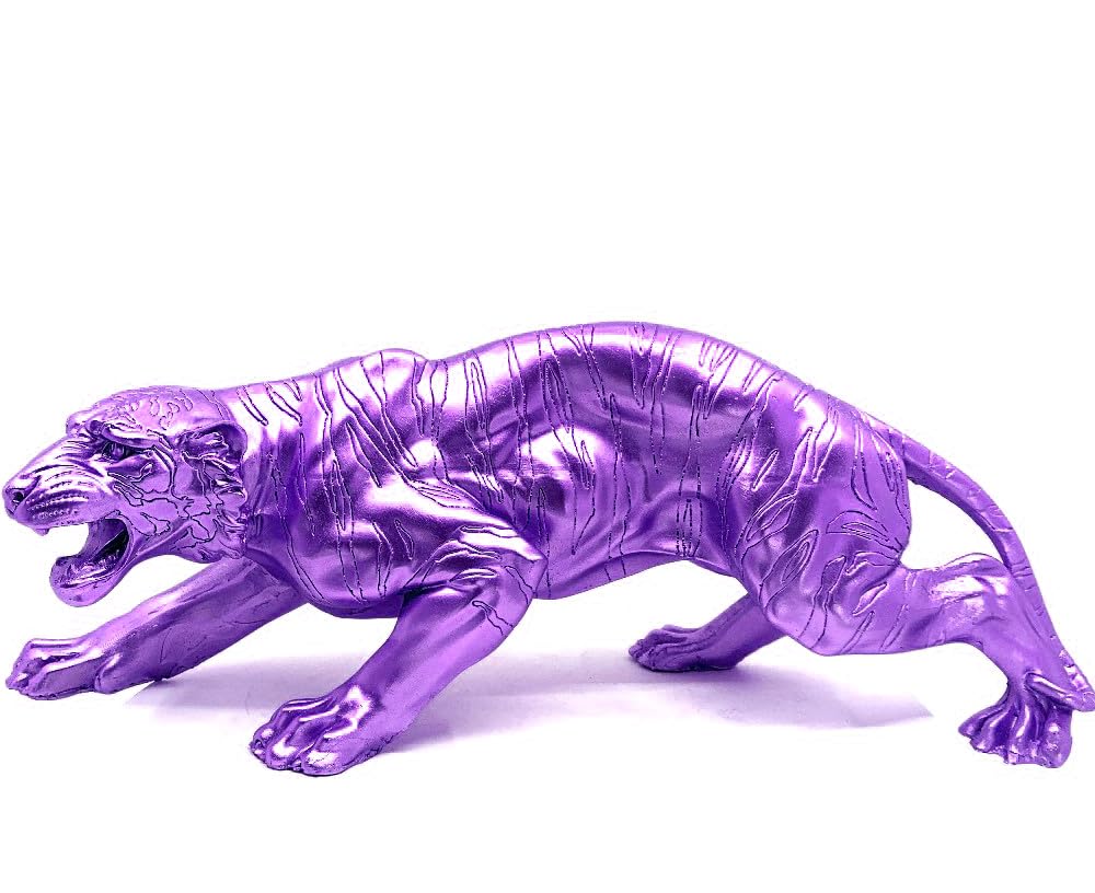 Handcrafted Tiger Sculpture, Animal Figurine, Tiger Statue, Tabletop Decor, Gift for Animal Lovers, Art Home Decor, Tiger Sculpture