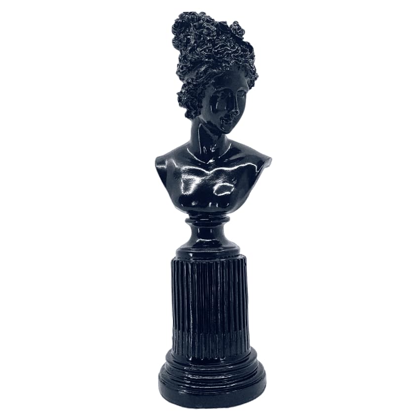 Female Bust Sculpture,Elegant Bust Statue on Decorative Pedestal, Lafayette Sculpture, Lafayette Bust Decor, Greek Bust Statue, Lafayette Bust, Lafayette Decor, Lafayette Statue