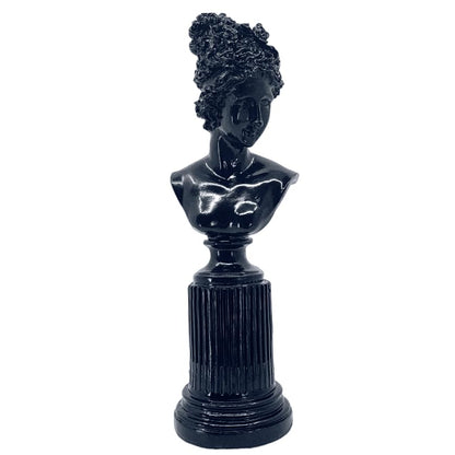 Female Bust Sculpture,Elegant Bust Statue on Decorative Pedestal, Lafayette Sculpture, Lafayette Bust Decor, Greek Bust Statue, Lafayette Bust, Lafayette Decor, Lafayette Statue
