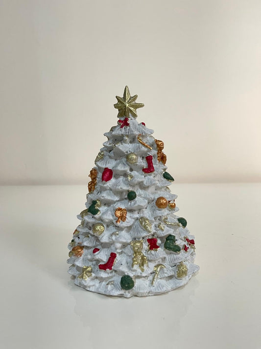 Mini Christmas Tree Figurine, Christmas Tree Ornament, Seasonal Tree Figurine, Christmas Decor Gift, Holiday Tree Decor, Christmas Tree Decor, Christmas Tree Sculpture