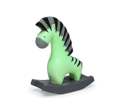 Minimalist Zebra Statue with Rocking Base, Polyester Cute Zebra Decor, Zebra Statue, Small Zebra Decor, Rocking Zebra Statue, Zebra Decor