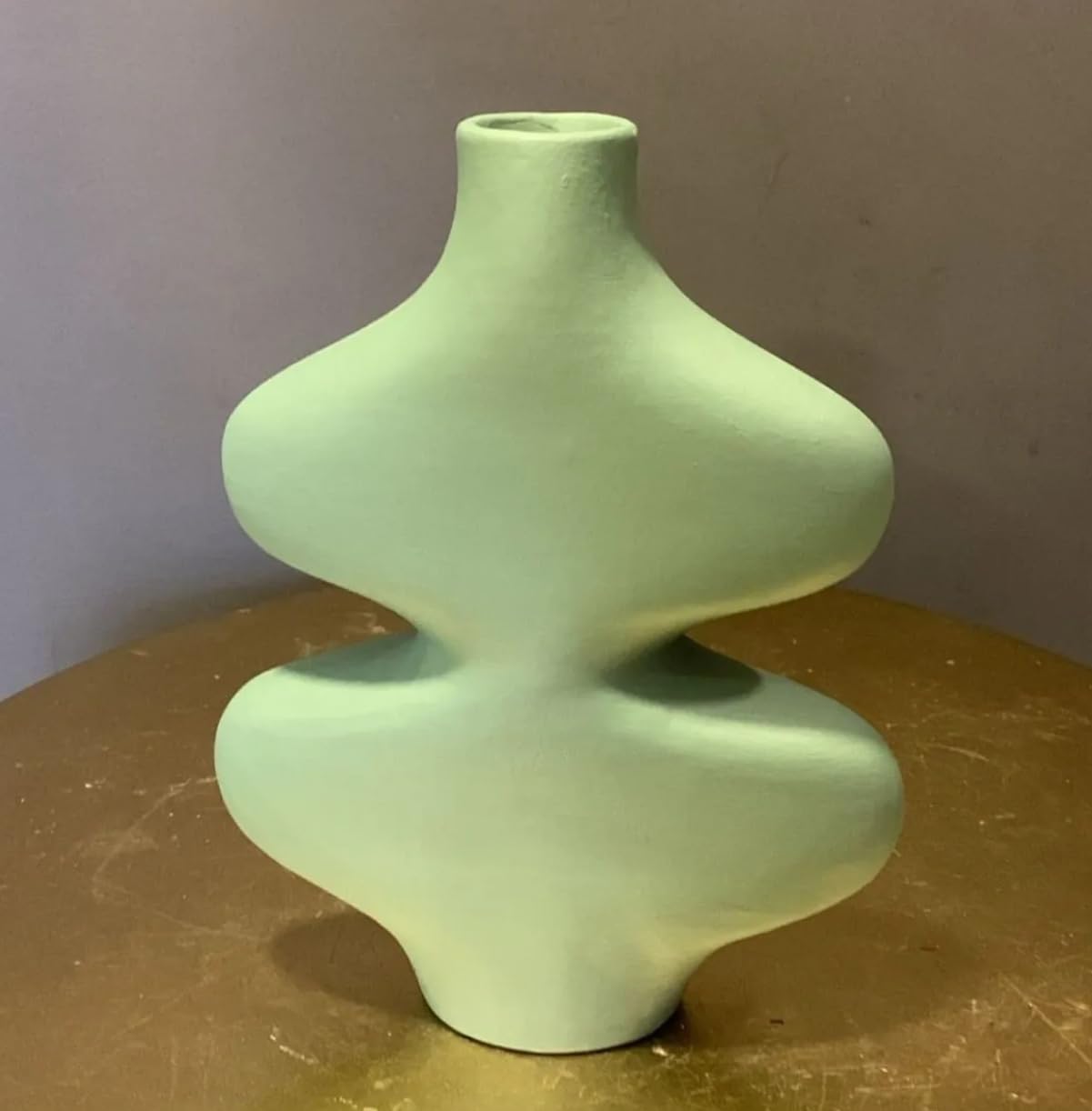 Wavy Ceramic Vase, Abstract decorative vase, Curved Design Vase, Abstract Art Decor, Ceramic Vase for Blooms, Home Accents, Wavy Vase, Abstract Vase, Curved Vase