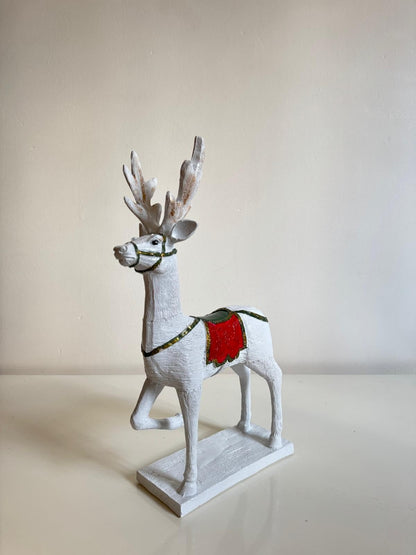Christmas Reindeer Sculpture, Reindeer Decor, Christmas Figurine, Holiday Decoration, Christmas Gift, Festive Home Decor, Reindeer Decor, Reindeer Sculpture, Reindeer Statue