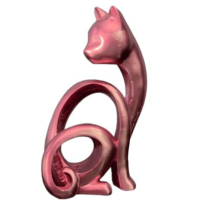 Abstract Cat Sculpture, Minimalist Cat Figurine, Geometric Cat Ornament, Cat Lover Gift, Home Accent, Geometric Cat Statue, Cat Sculpture, Cat Figurine