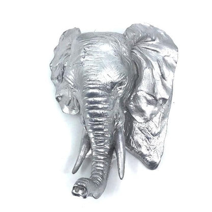 Elephant Wall Sculpture, Elegant Elephant Head Art Wall, Polyester Elephant Wall Decor, Elephant Head Wall Sculpture, Elephant Head Wall Decor, Elephant Head Wall Figurine