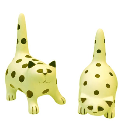 Minimalistisches Katzenstatuen-Set, Moderne Katzenskulpturen, Wohndekor, Minimalistisches Katzendekor, Katzenskulptur, Moderne Katzenstatuen, Geschenkidee für Katzenliebhaber