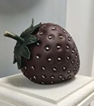 Large Strawberry Decor Sculpture, Strawberry Decor, Strawberry Statue, Unique Fruit-Themed Decor, Strawberry Sculpture, Fruit-Themed Decor, Fruit-Themed Sculpture, Strawberry Objects