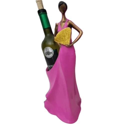 Elegant Woman Wine Rack Sculpture, Lady Wine Holder Statue, Woman Wine Rack, Modern Woman Sculpture Wine Rack, Artistic Bar Decor