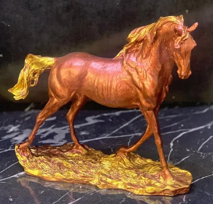 Handcrafted Horse Statue, Equestrian Art Sculpture, Luxury Horse Decor Figurine, Horse Ornament Collectible, Horse Sculpture, Horse Decor