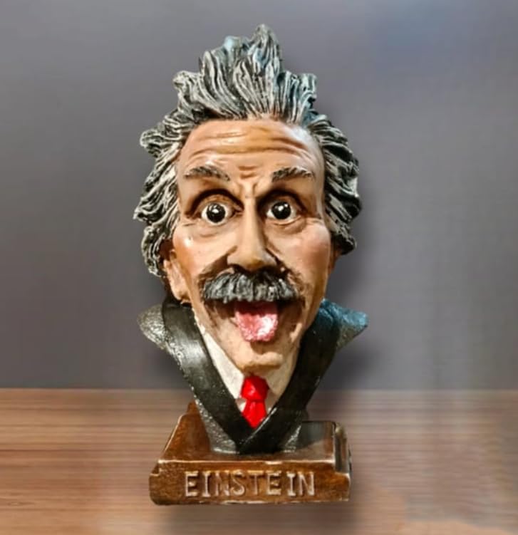 Einstein Tongue Out Statue, Handmade Einstein Bust Sculpture, Albert Einstein Mini Statue, Einstein Head Figurine, Einstein Bust Statue, Einstein Tongue Out Sculpture