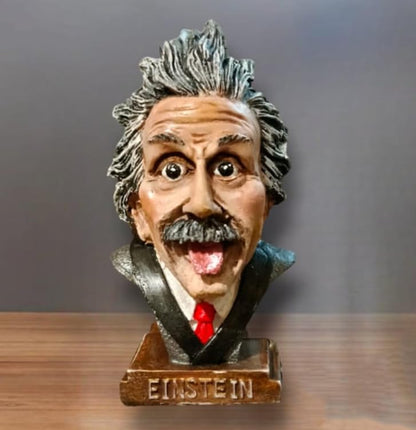 Einstein Tongue Out Statue, Handmade Einstein Bust Sculpture, Albert Einstein Mini Statue, Einstein Head Figurine, Einstein Bust Statue, Einstein Tongue Out Sculpture