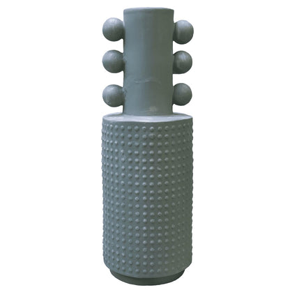 Moderne Polyestervase, Zeitgenössische Dekorvase, einzigartige skulpturale Vase, abstrakte große Vase, handgefertigte dekorative Vase, Vase im nordischen Stil