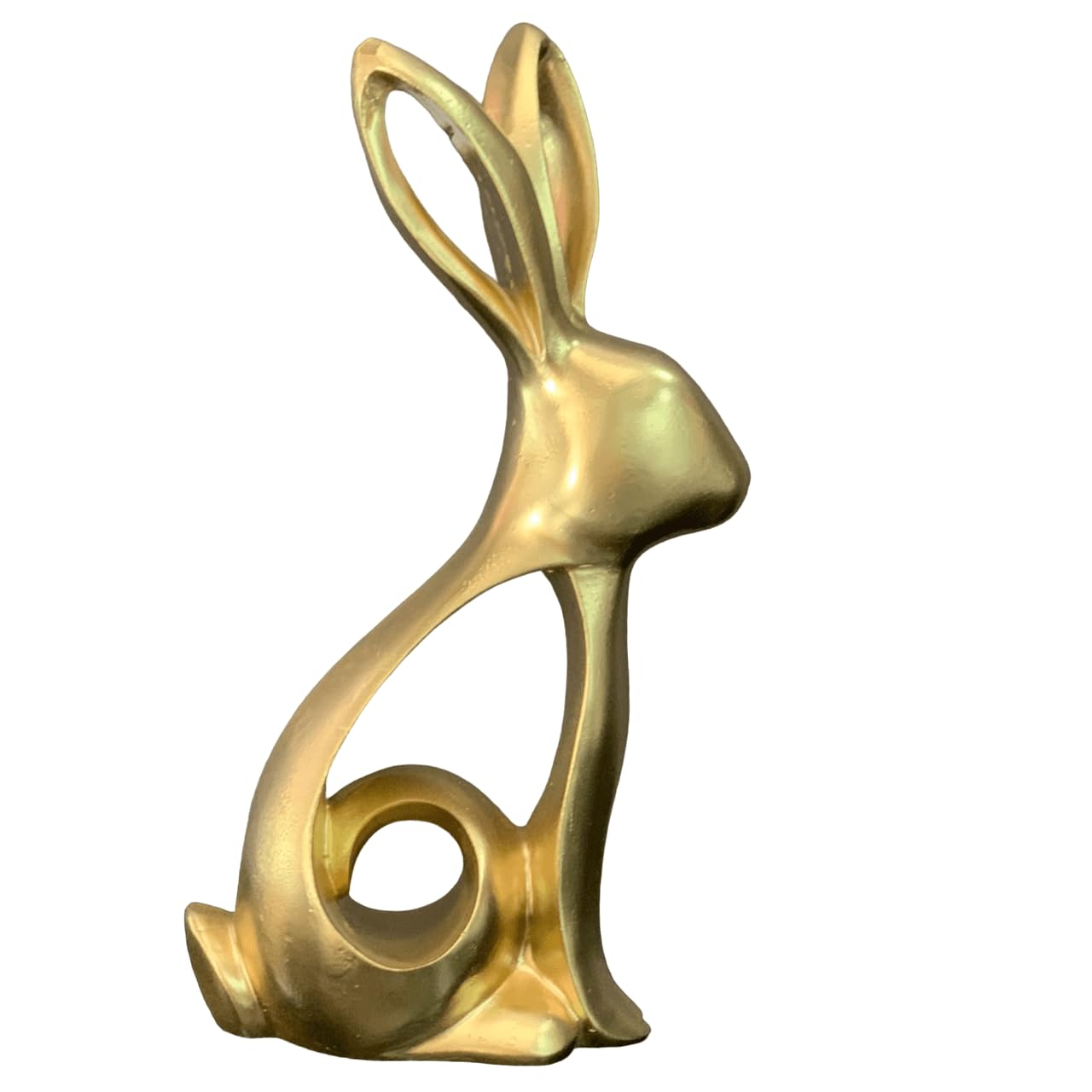 Abstrakte Hasenskulptur, Hasenfigur, Hasenskulptur, Geschenk für Tierliebhaber, Minimalistische Hasenstatue, Hasen-Polyester-Skulptur