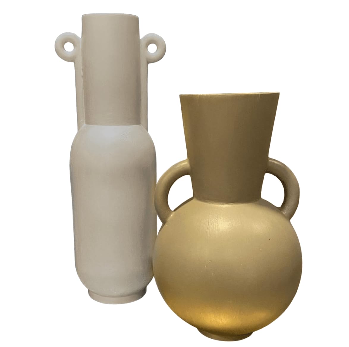 Modern Minimalist Vases Set of 2, Modern Home Decor, Minimalist Vase Set, Modern Vase, Decorative Vase, Round Modern Vase, Rustic Shelf Vase