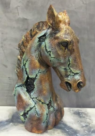 Elegant Horse Head Sculpture, Horse Head Statue, Horse Lover Gift Idea, Luxury Horse Figurine, Modern Equestrian Art, Horse Head Sculpture, Horse Head Decor, Horse Head Figurine