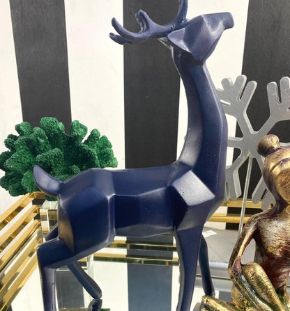 Modern Cubic Deer Statue, Geometric Deer Sculpture, Cubic Deer Statue, Cubic Deer Sculpture, Geometric Reindeer Decor, Cubic Reindeer Statue