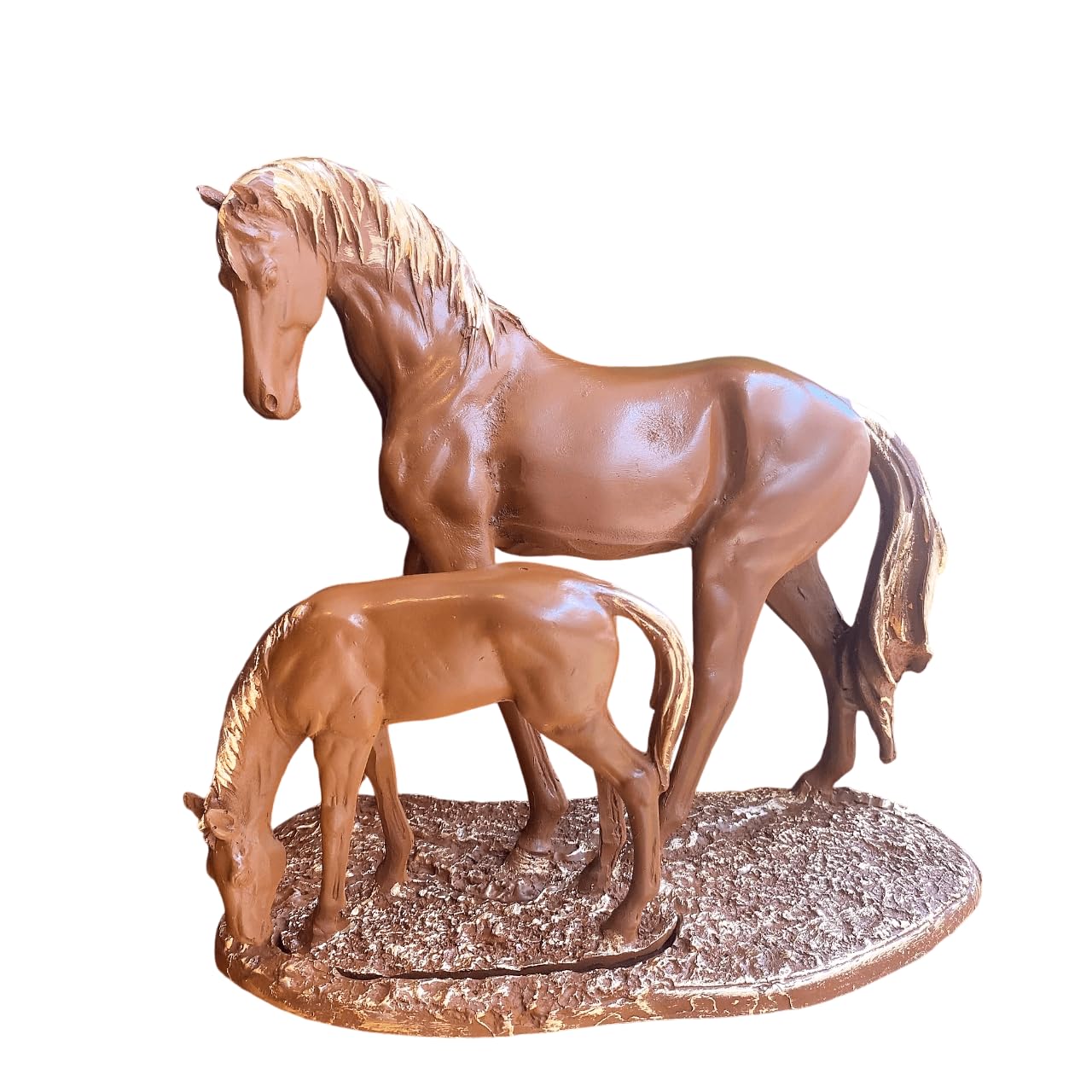 Elegant Horse Decor Statue, Mother and Foal Sculpture, Horse Lover Gift Idea, Animal Figurines For Table Decor, Luxury Horse Decor Figurine