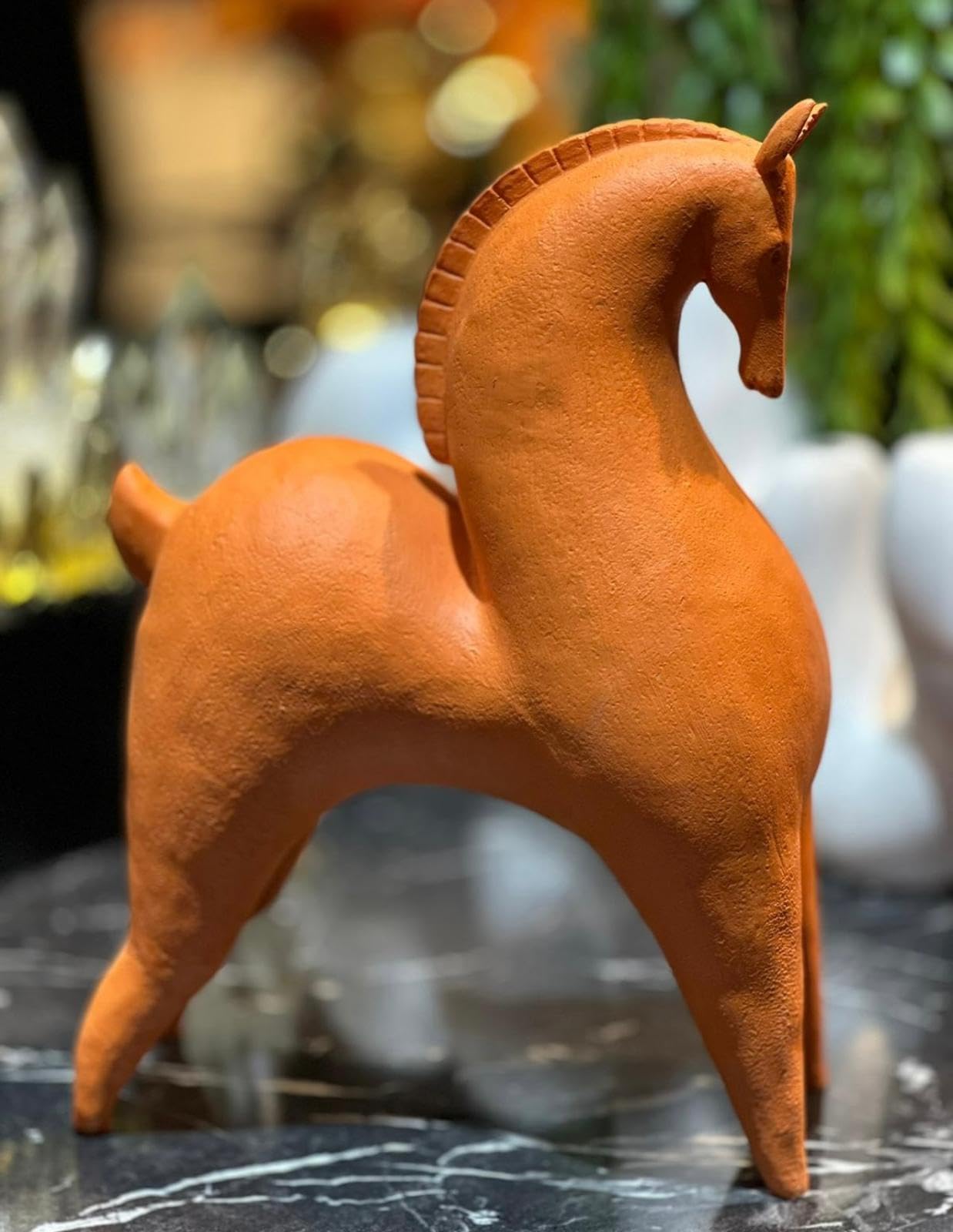 Abstract Horse Statue, Decorative Horse Sculpture, Minimalist Animal Decor, Handcrafted Horse Figurine, Luxury Horse Decor Figurine, Abstract Horse Sculpture