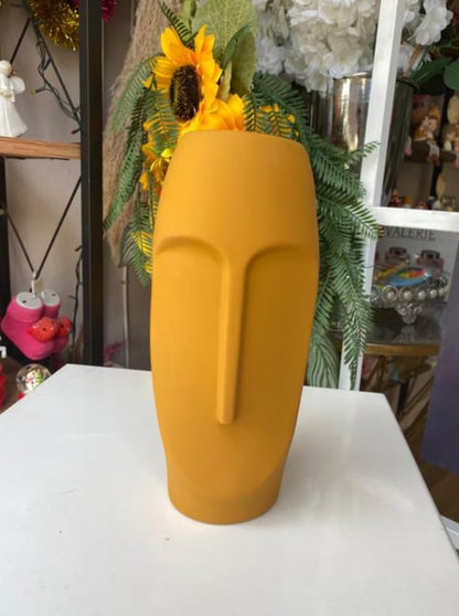 Modern Abstract Face Vase, Face Minimalist Vase, Abstract Face Vase, Face Shaped Planter, Abstract Head Vase, Face Vase, Face Planter Vase