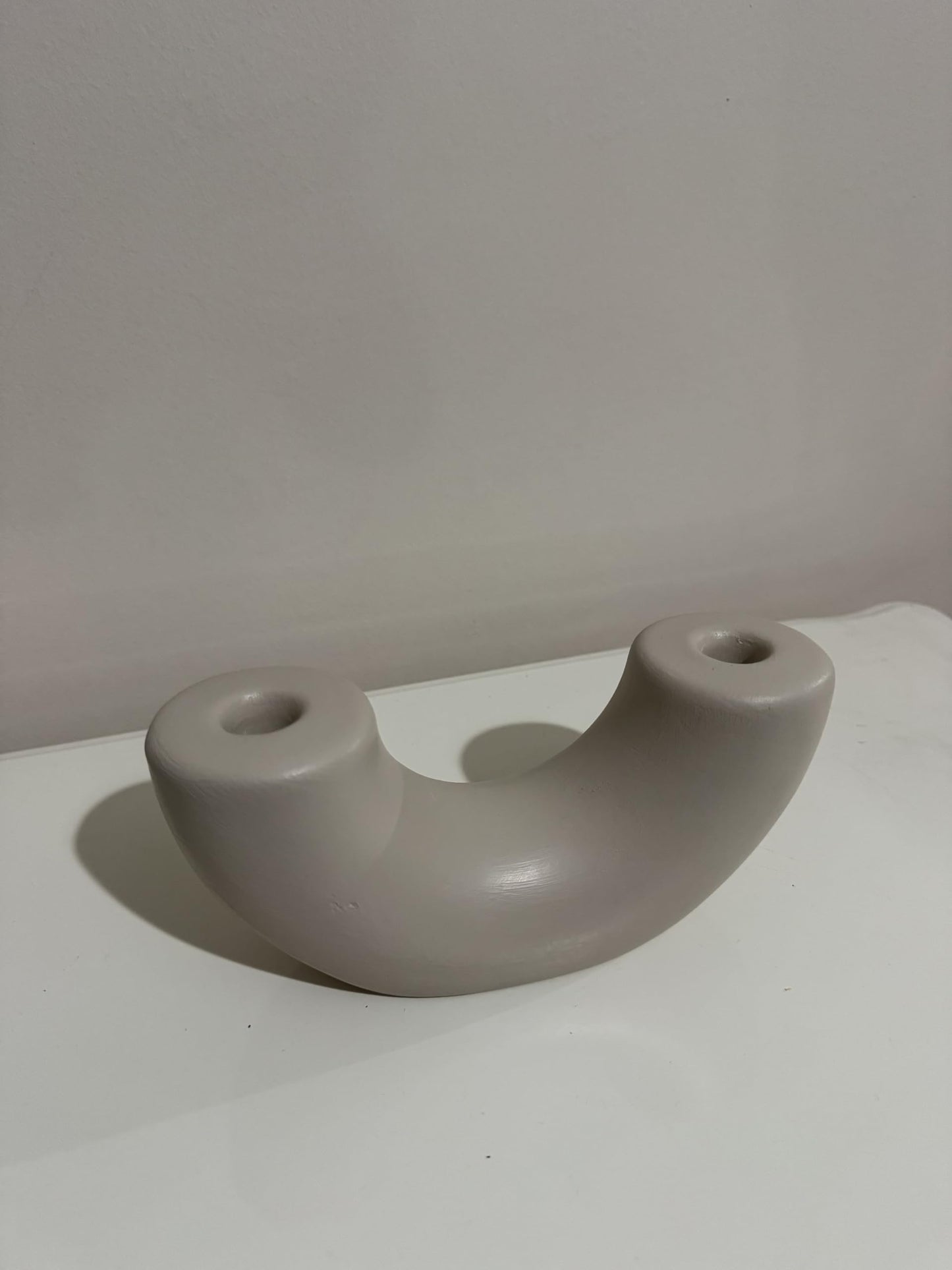 Ceramic U-shaped Sculpture, Handmade Ceramic Decor, Decorative Art Object, Home Accents, Minimalist Tabletop Art Decor, Shaped Sculpture, Shaped Vase, Tabletop Vase