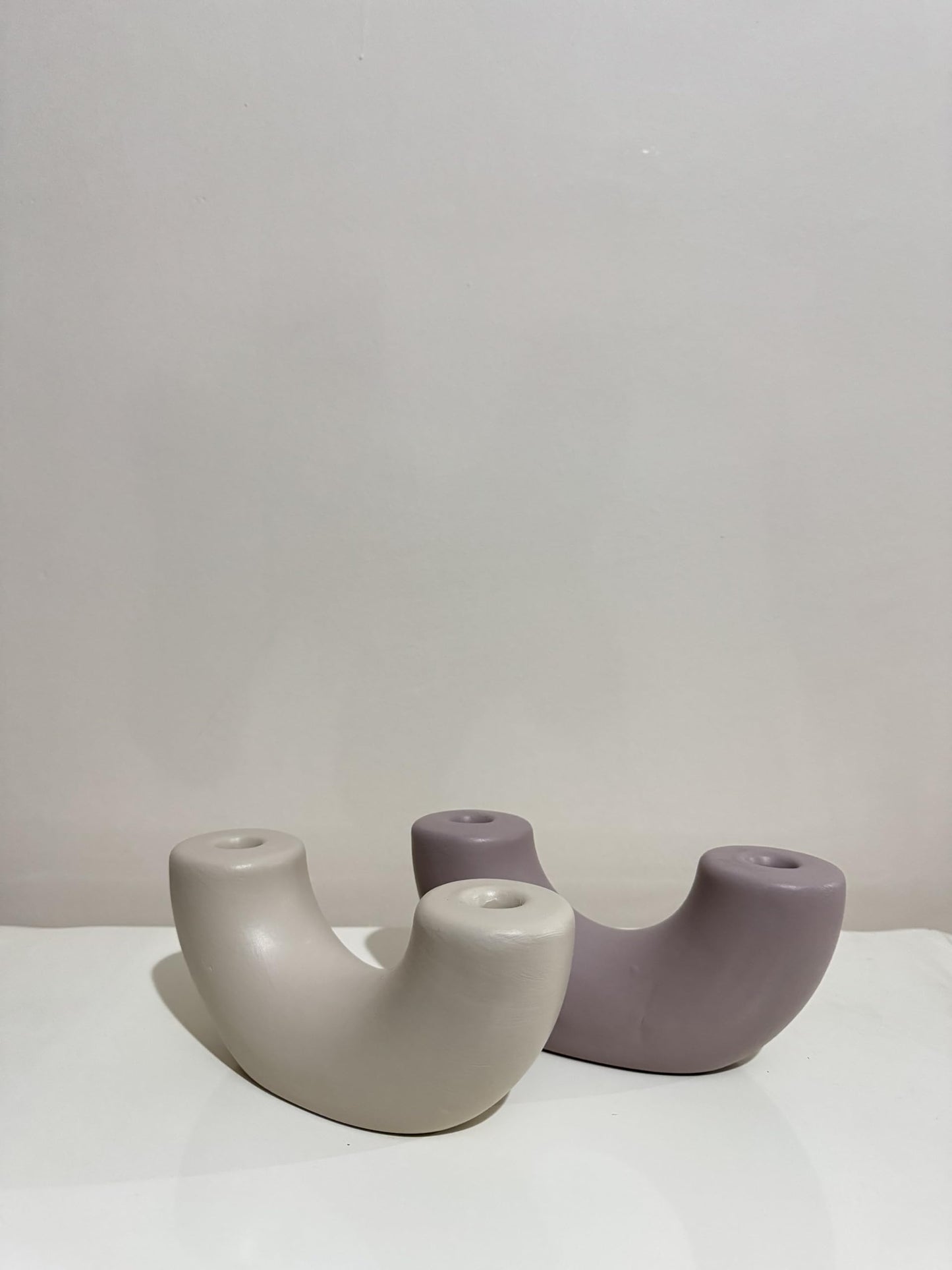 Ceramic U-shaped Sculpture, Handmade Ceramic Decor, Decorative Art Object, Home Accents, Minimalist Tabletop Art Decor, Shaped Sculpture, Shaped Vase, Tabletop Vase