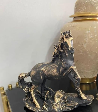 Handcrafted Horse Statue, Modern Animal Statue, Polyester Horse Art, Modern Horse Decor, Horse Lover Decor, Horse Sculpture, Horse Statue