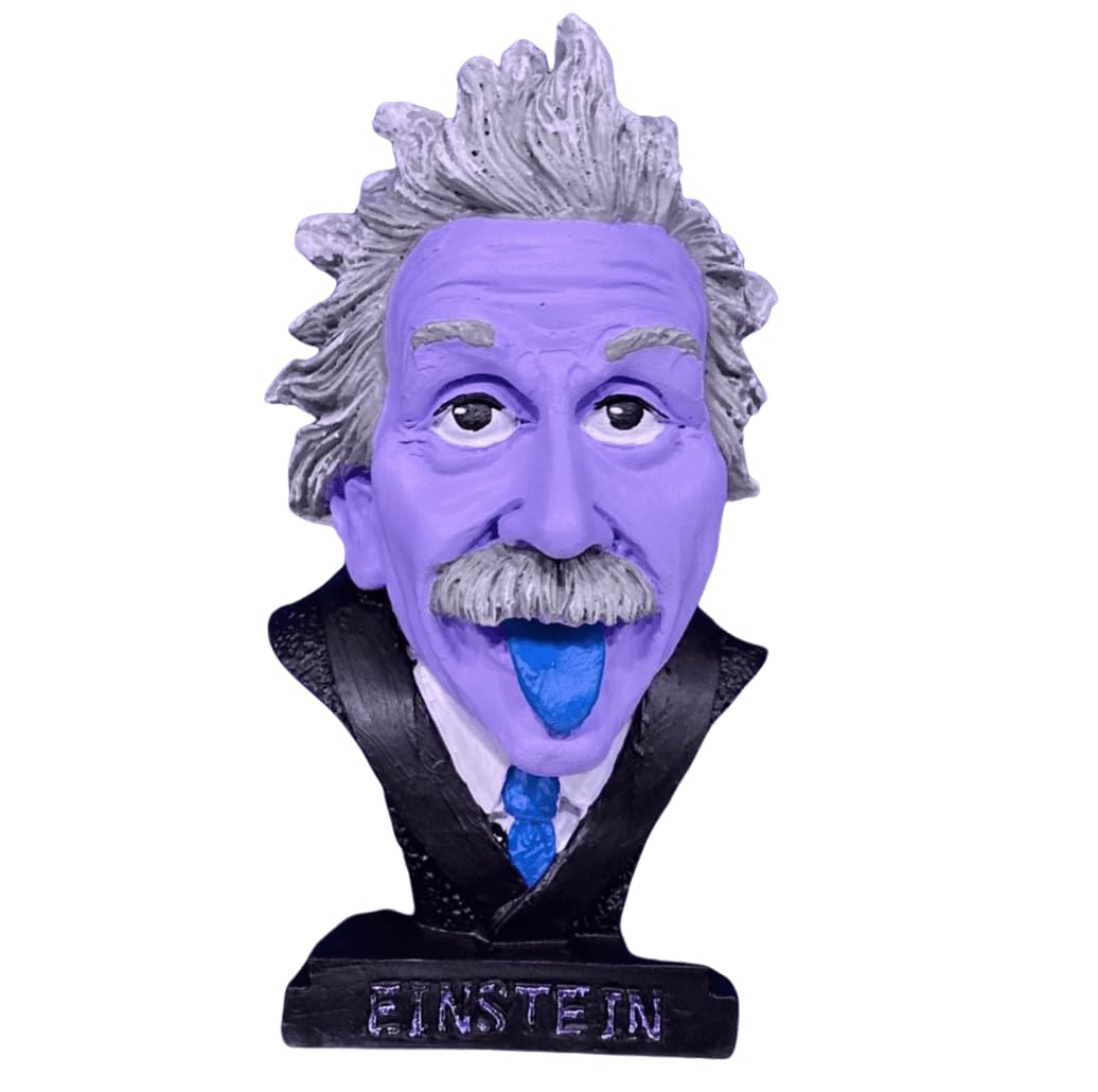 Einstein Tongue Out Statue, Handmade Einstein Bust Sculpture, Albert Einstein Mini Statue, Einstein Head Figurine, Einstein Bust Statue, Einstein Tongue Out Sculpture