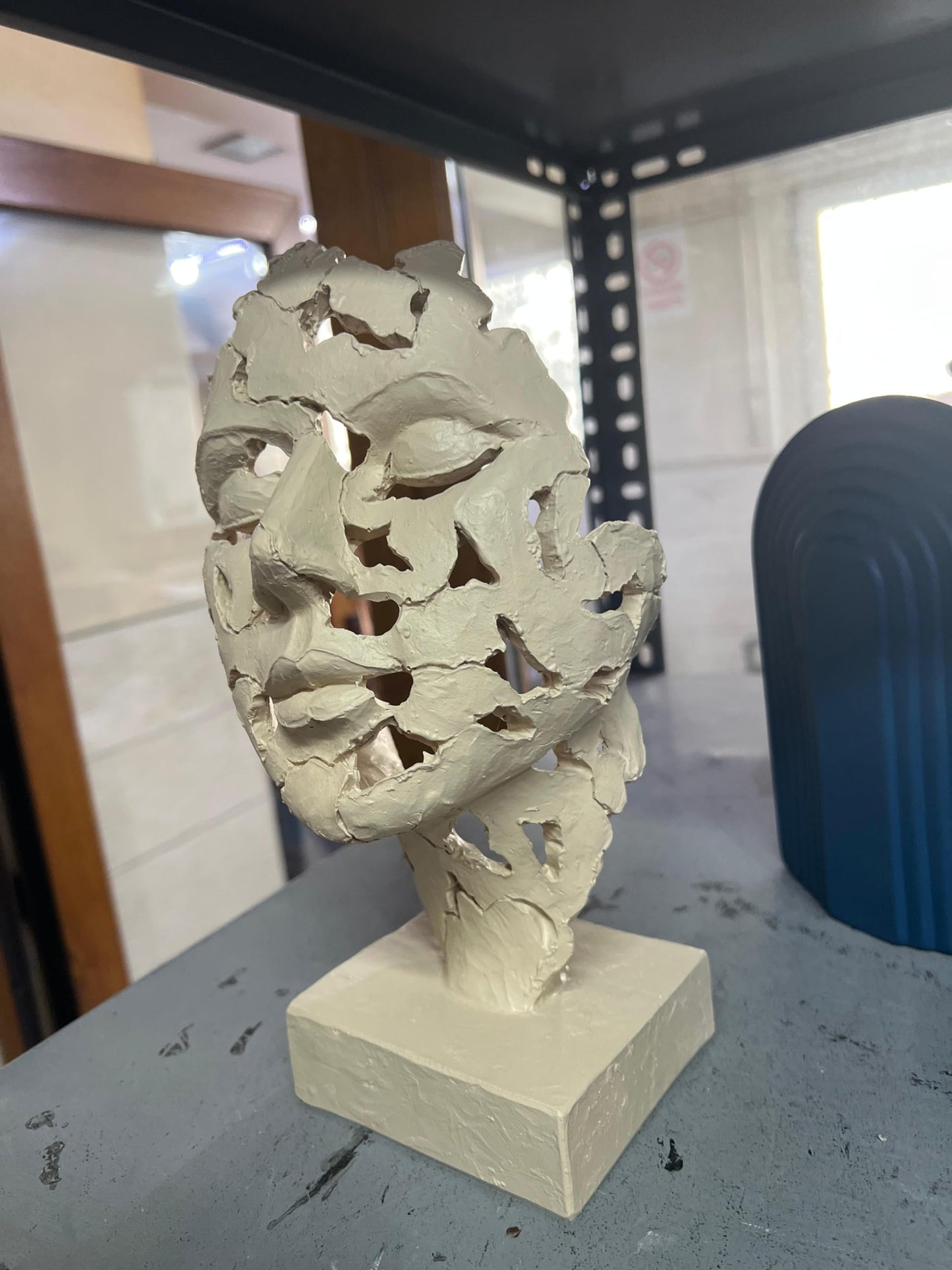 Female Face Sculpture, Abstract Face Decor, Handmade Face Statue, Artistic Face Bust, Abstract Head Statue, Face Statue, Face Decor, Face Figurine, Face Objects, Abstract Face Statue